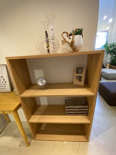 無印良品 MUJI シェルフ フリーラック 棚 飾り棚 本棚 ナチュラル 中古品