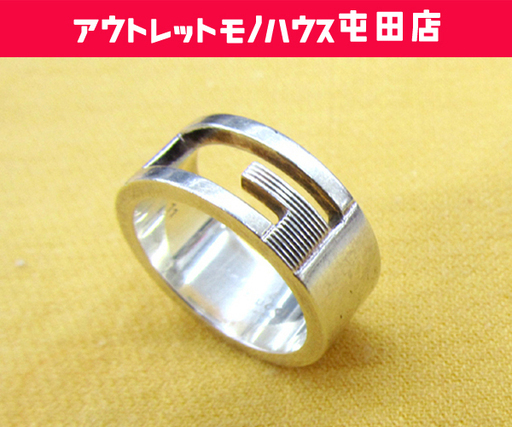 本物 GUCCI グッチ ブランデットＧリング ♯11 シルバー925 札幌市北区
