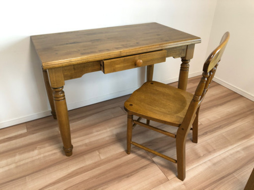 IDC大塚家具購入　一枚板書斎デスク