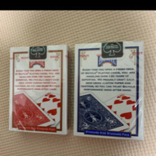 bicycle トランプ　赤　青