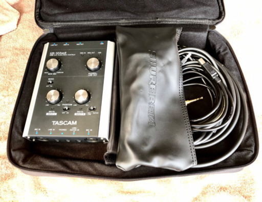 超美品！定番マイク！SHURE BETA58Aと小型ミキサーのセット+キャリーケース