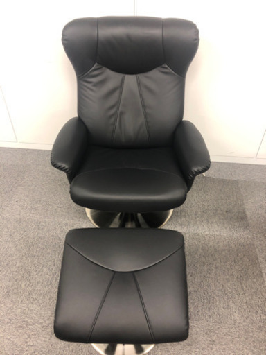 値下【3セット】パーソナルチェア　オットマン付き(ニトリ)