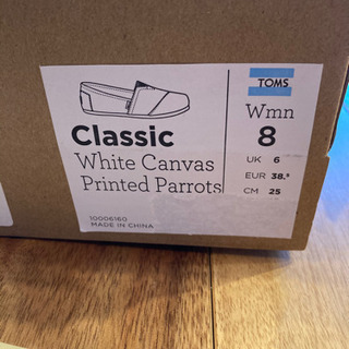 TOMS スリッポン　25.0㎝　w8.0の画像