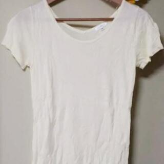 急募🔊グラシア⭐ 薄い イエロー レーヨン 無地 丸襟 M