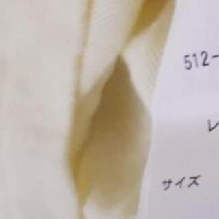 急募🔊グラシア⭐ 薄い イエロー レーヨン 無地 丸襟 Mの画像