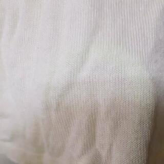 急募🔊グラシア⭐ 薄い イエロー レーヨン 無地 丸襟 Mの画像