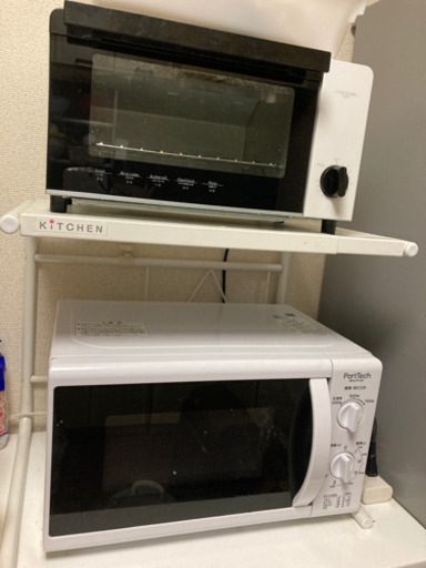 電子レンジ　トースター　ラック