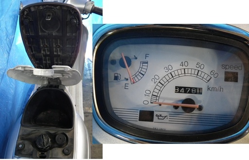 ヴェルデ 1型(CA1MA)前期・50cc(原付）銀