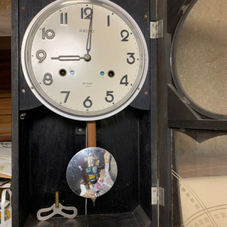昭和レトロ、SEIKO、1か月巻掛時計、ジャンク品の画像