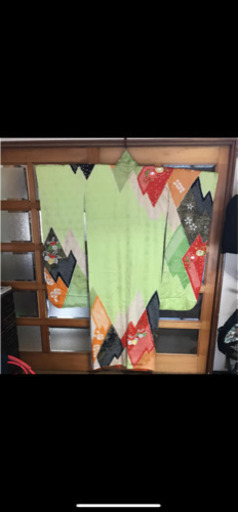 ビィンテージ振袖美品とアンティーク帯セット