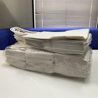 紙袋　手提げ　白無地　68枚