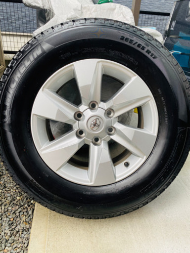 タイヤホイール　プラド150後期純正17インチアルミホイール&ミシュランLATITUDE TOUR 265/65R17 4本セット