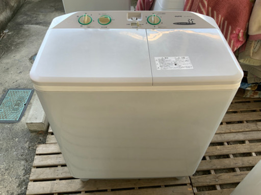 SANYO 二層式洗濯機　2005年　中古^ - ^