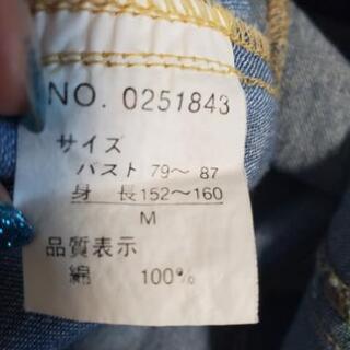 デニムノースリーブワンピース★Mサイズの画像