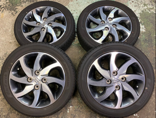 スズキ　パレット　ワゴンRなど軽自動車用　夏タイヤ　アルミホイール