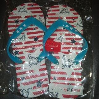 9激安❢新品❢委託❢タグ付きメーカー袋入り❢TOMMYガール❢サンダル24.5男女兼用タイプ❢の画像