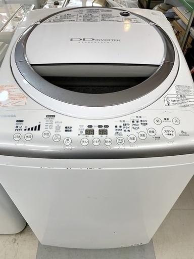 リサイクルマート大村店 歳末セール洗濯機50％OFF開催中！！！！ ご来店で交渉OK！？ 中古 東芝 TOSHIBA 8㎏ 洗濯機 2013年製