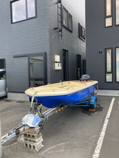 札幌市清田区発　ヤマハボート　船外機・トレーラ付き 船検令和８年４月迄