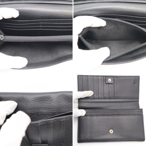 《GUCCI/ドーラーカーフ 二つ折り長財布》ABランク 449279 美品