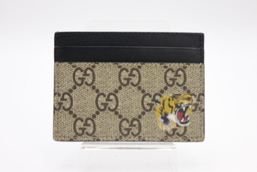《GUCCI/GGスプリーム タイガーカードホルダー 》ABランク 451277