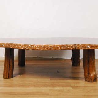 3060 花梨 瘤 一枚板 座卓 ローテーブル 厚さ3.5cm 幅128cm