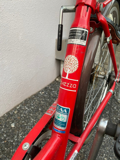 BAAマーク　赤色の自転車