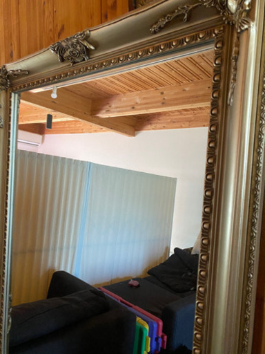 アンティークとても素敵な巨大鏡