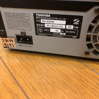 TOSHIBA RD-S304Kの画像
