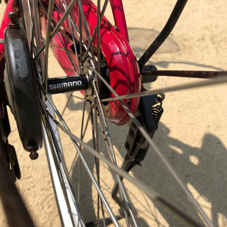 26インチ　カゴ&鍵付き　自転車　の画像