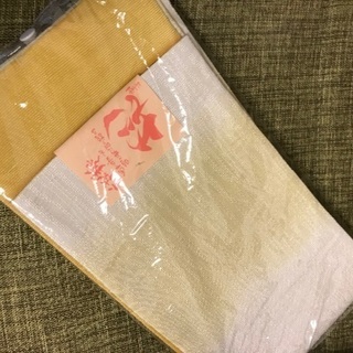 半幅帯　イエロー系　着物浴衣