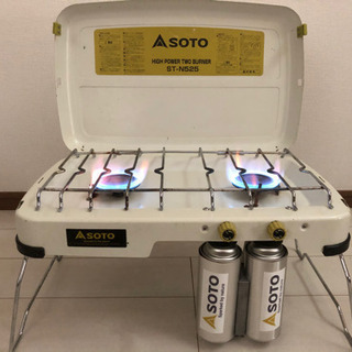 SOTO ハイパワーツーバーナー　パワーブースター付き