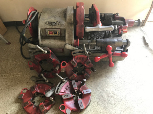 REXねじ切り機☆牛若80ADX☆動作品☆刃4枚付