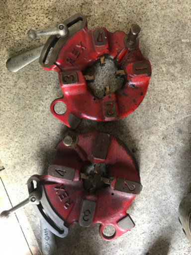 REXねじ切り機☆牛若80ADX☆動作品☆刃4枚付