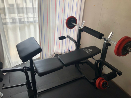 ファイティングロード キングスセット　50kgバーベル（プレート付）他おまけ2点