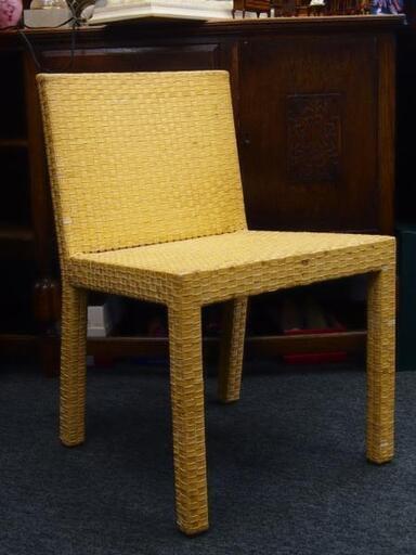 【IN】KUDOS クドス レザー 編み込み チェアー　ナチュラル