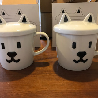ソフトバンク　お父さん蓋付コップ