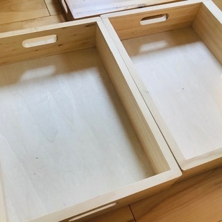 【美品】ウッディプッディ お片付け木箱の画像