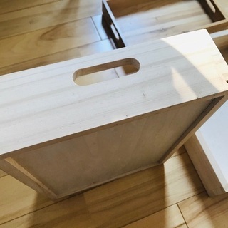 【美品】ウッディプッディ お片付け木箱の画像