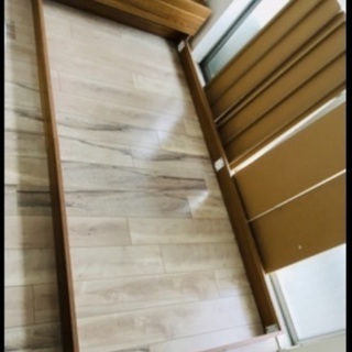 【差し上げます】シングルローベッド。