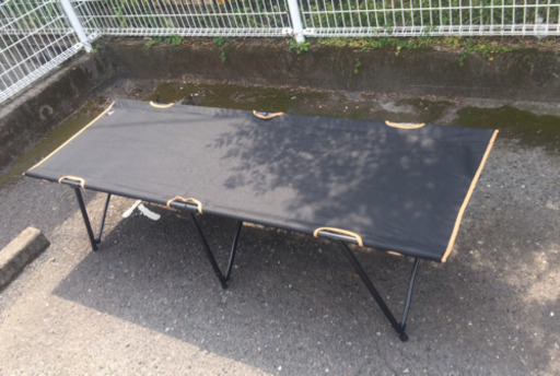 お取引中:QUICK CAMP  コット（黒）２個