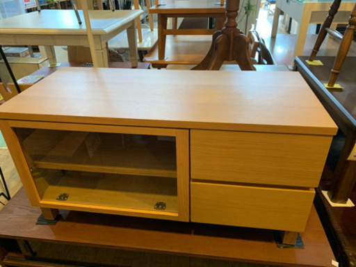美品 無印良品 テレビボード オーク材