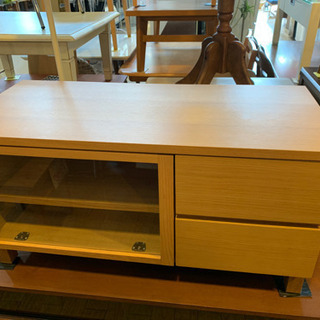 美品 無印良品 テレビボード オーク材