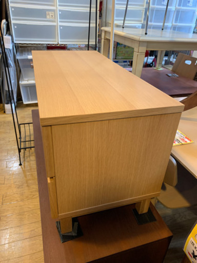 美品 無印良品 テレビボード オーク材
