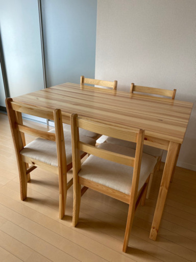 3名様交渉中【中古】早期引取希望★LOWYA ダイニングテーブルセット