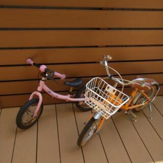 １４インチ自転車とSTRIDER的な乗り物