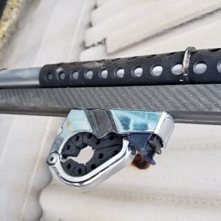 車載、自作ロッドホルダーの画像