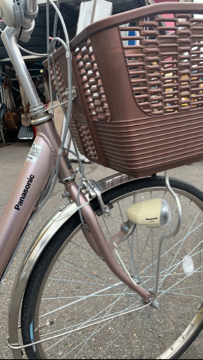 自転車　電動アシスト　26インチ Panasonic バッテリー２個付き　中古