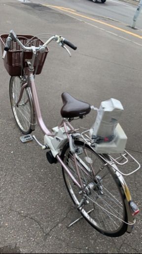 自転車　電動アシスト　26インチ Panasonic バッテリー２個付き　中古