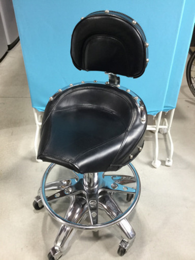 キャスター付き　チェア　バイクシート型