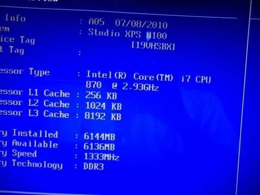 DELL Studio　XPS 8100 Core i7